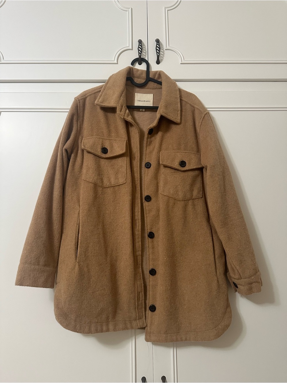 Thread & Supply Camel Brown Wool Jacket